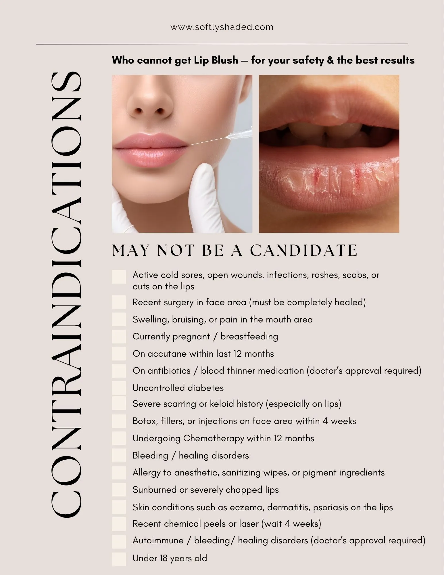 Lip blush precare instructions